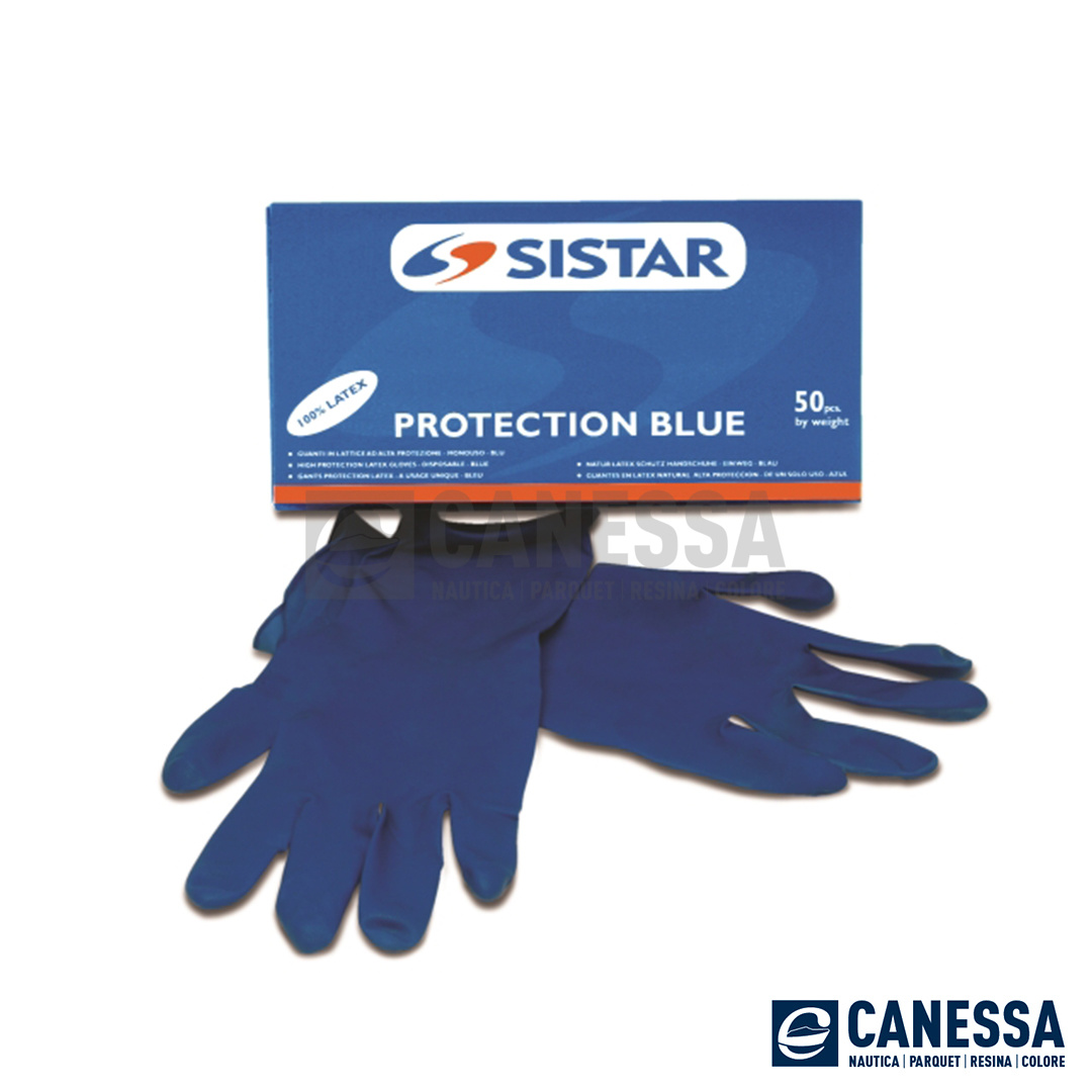 GUANTI LATTICE PROTECTION BLUE TG. XL/9 -PZ. 50- - C-HAND OUT - Canessa  Genova