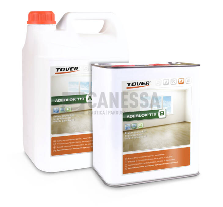 ADEBLOK T19 A+B LT. 7,5 ( 5+2,5 ) | Primer Epossidico consolidante e impermeabilizzante - immagine 2