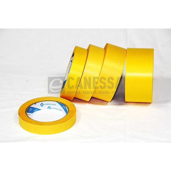 NASTRO CARTA RISO COK ESTERNO GIALLO MM 25 X 50 COKNAACAY2550UV COMPLEMENTARI DI VERNICIATURA  PARQUET