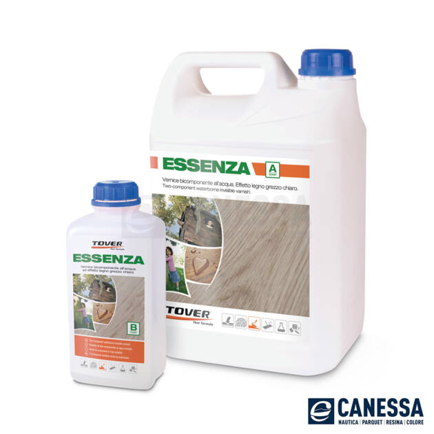 ESSENZA VERNICE BICOMPONENTE ALL'ACQUA AD EFFETTO NATURALE