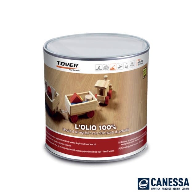 L'OLIO 100% COLOR | Finitura ad Olio colorato per Parquet