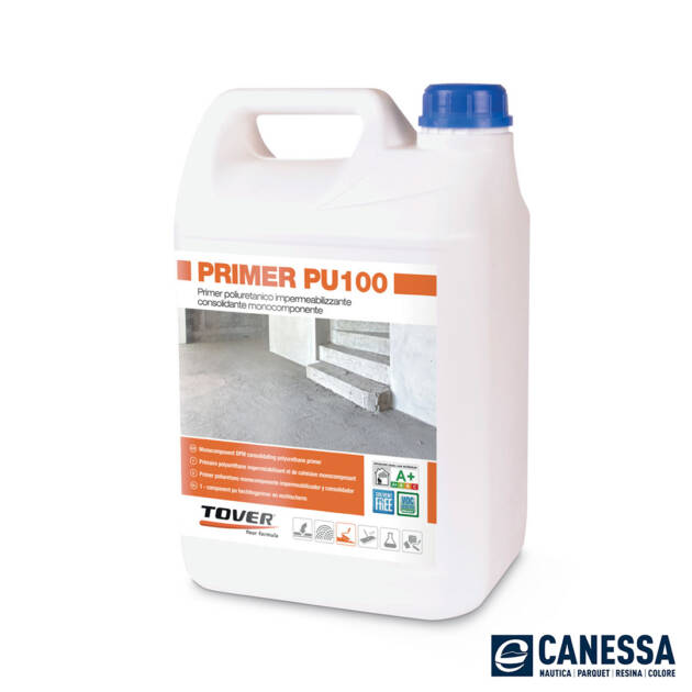 PRIMER PU-100 | Primer impermeabilizzante e consolidante a rapido indurimento | Ipoallergenico