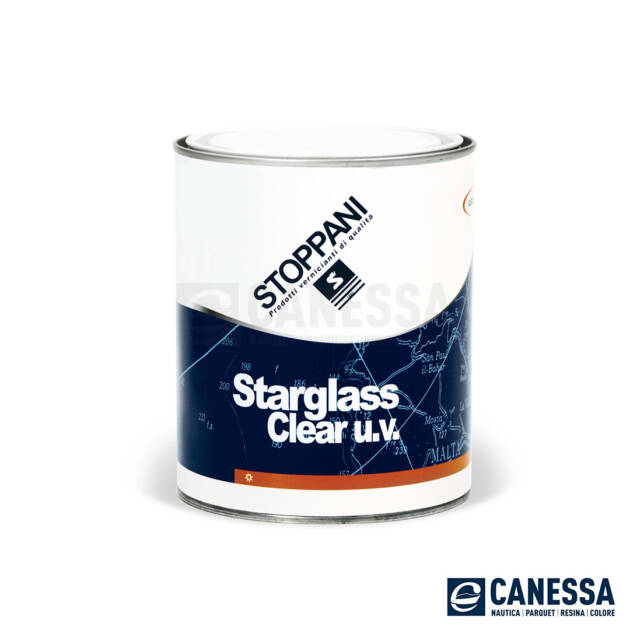 VERNICE BICOMPONENTE STARGLASS CLEAR U.V. STOPPANI SOL. A LT. 0,750